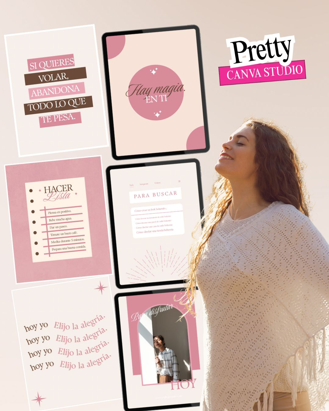 Plantillas Canva del pack Calm Mood