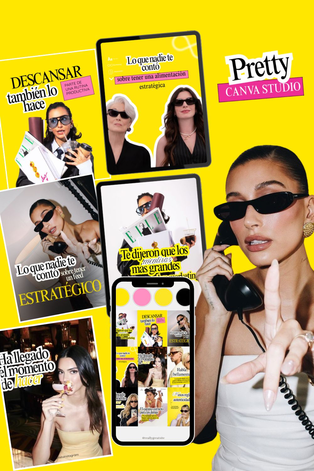 Plantillas Canva del pack Yellow Colección