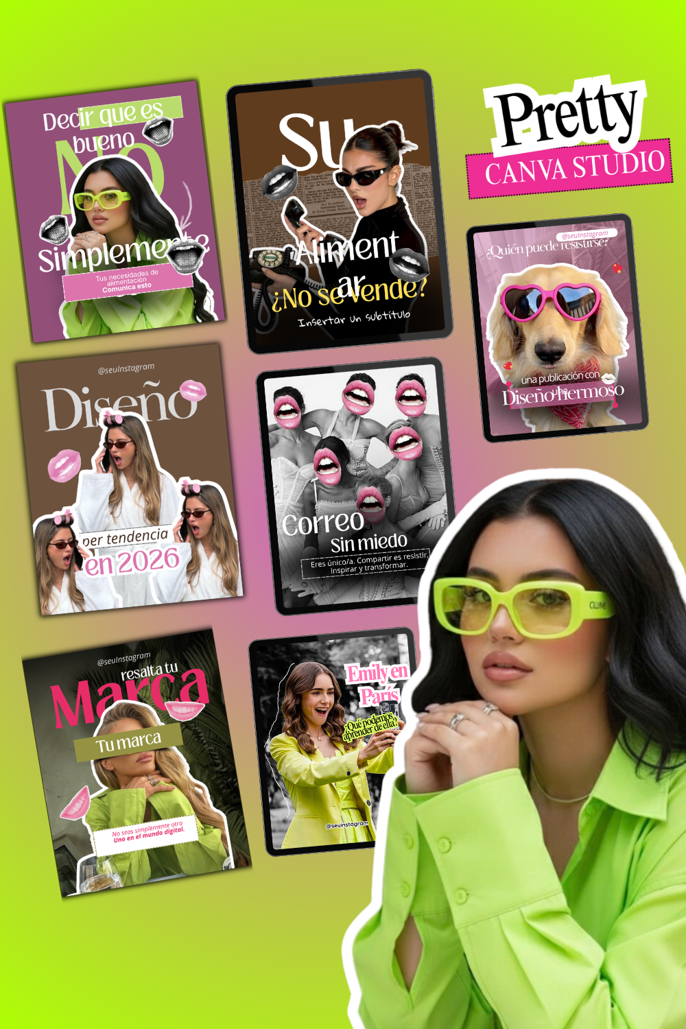 Plantillas Canva del pack Creative Brand Templates