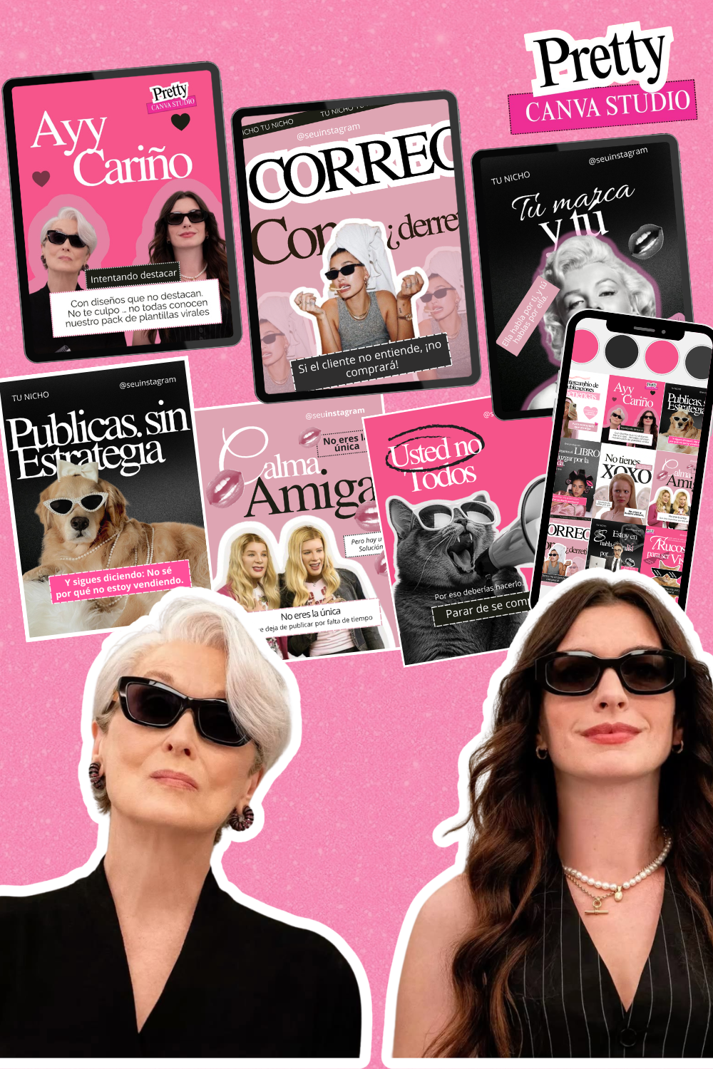 Plantillas Canva del pack Viral Trend Pack