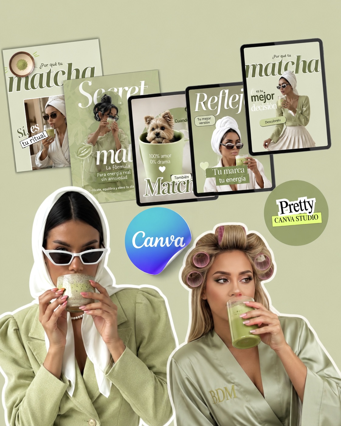 Vista previa de plantilla Pretty Canva